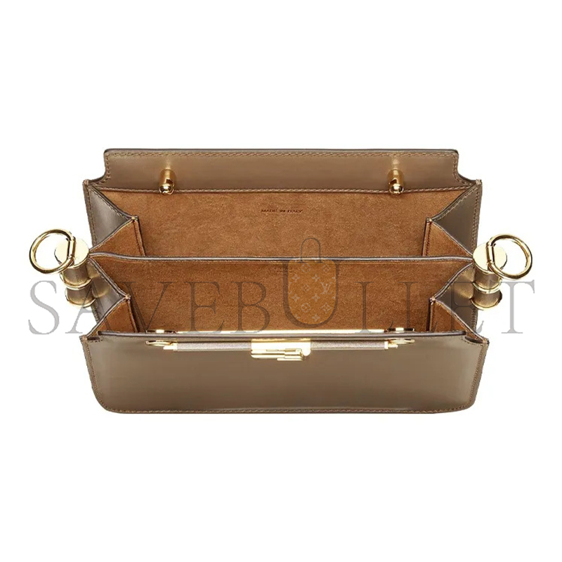 FENDI VITELLO KING LUXOR FENDI TOUCH SHOULDER BAG TARTUFO 8BT349AHK2F1F1M (26.5*19*10cm)